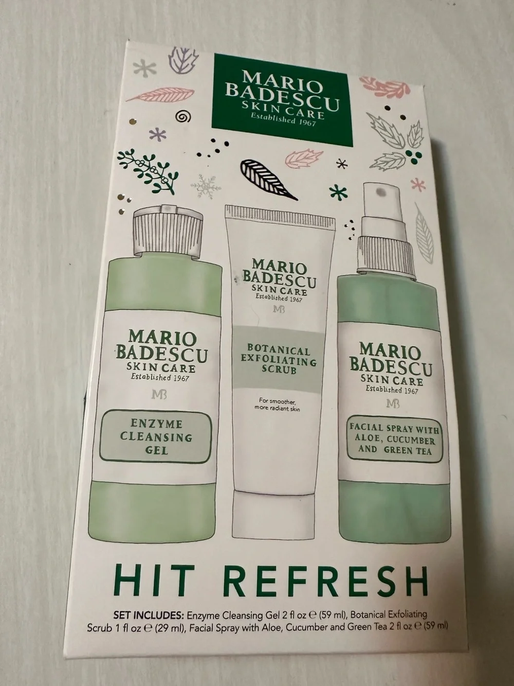 Mario Badescu Hit Refresh Skincare Trio - Green & White